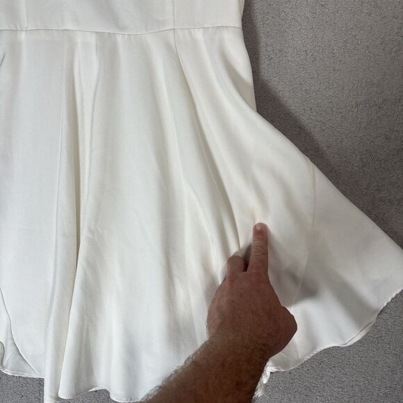 Chelsea And Violet Women’s Dress Size S Ruffle Mini Wedding Bride Rehearsal - Picture 5 of 15